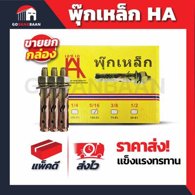 (ยกกล่องเล็ก) พุ๊กเหล็ก HA