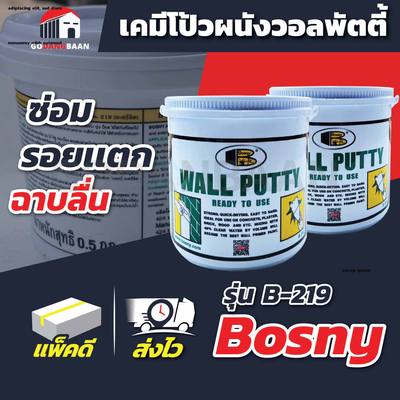 เคมีโป้วผนังวอลพัตตี้ Bosny รุ่น B-219