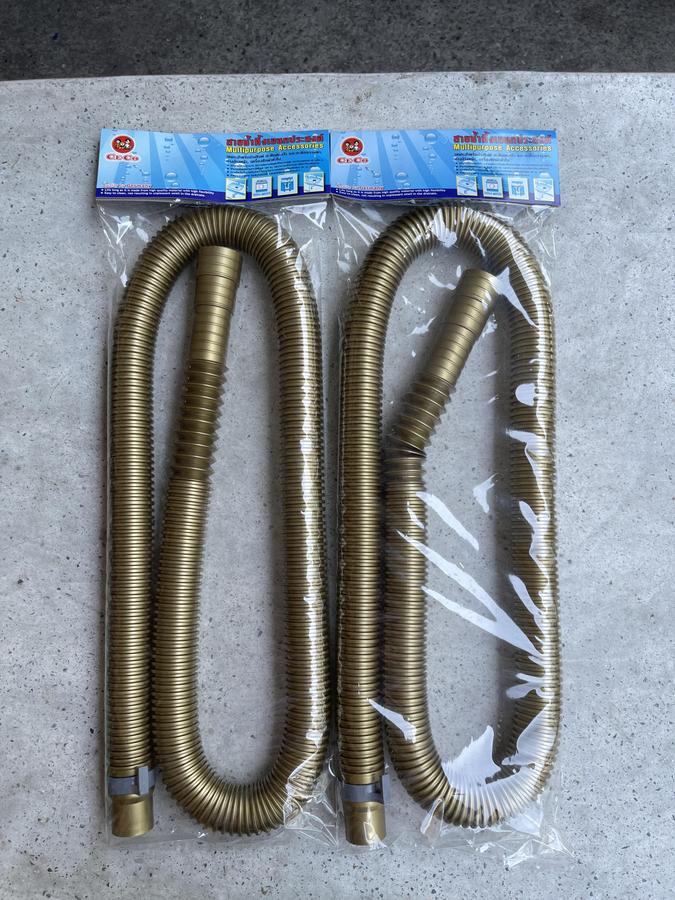 (ยกลัง 50 เส้น เส้นละ24บาท) สายน้ำทิ้งอเนกประสงค์ รุ่น K-155G สีทอง